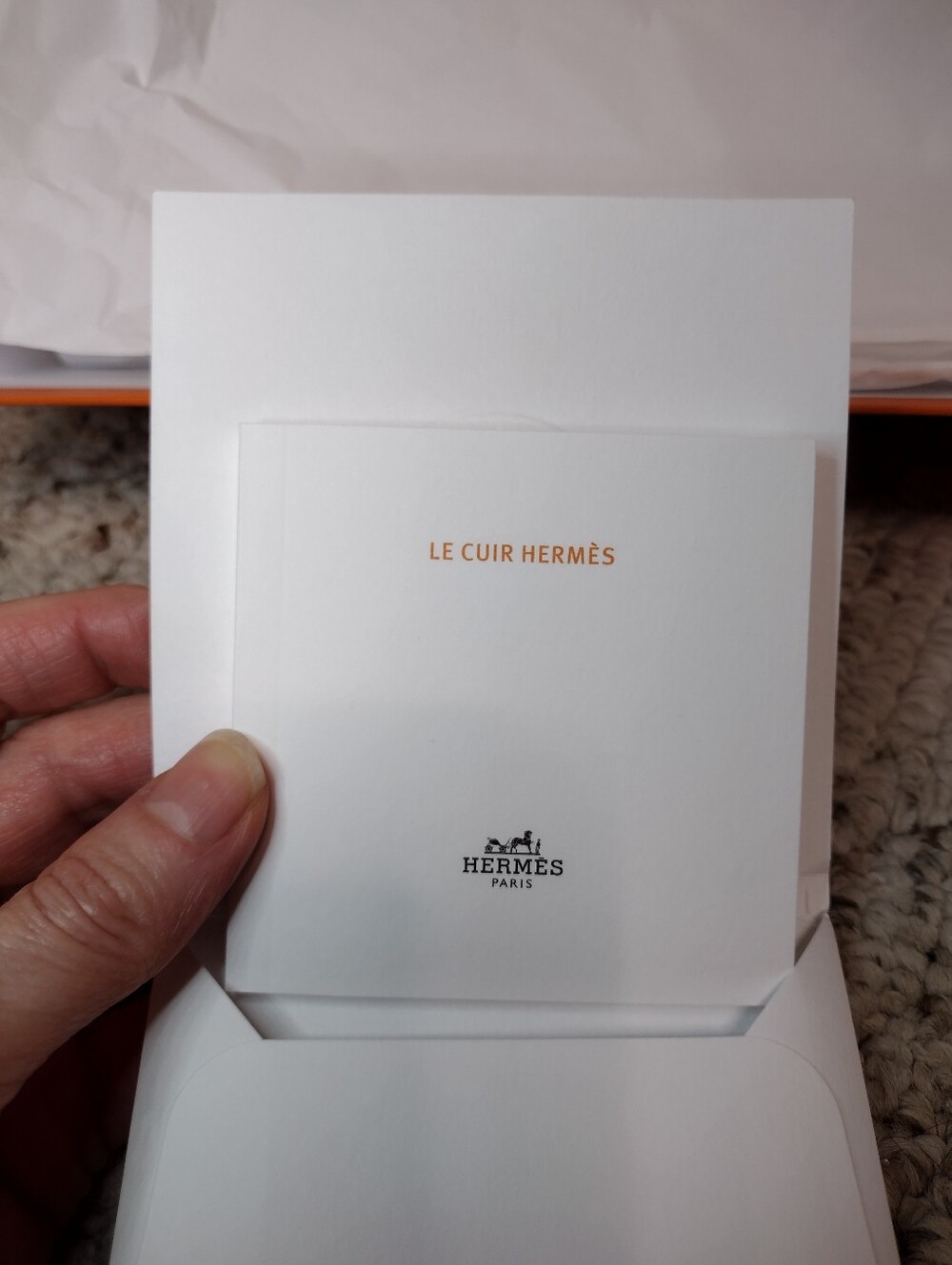 Hermès Orange Signature Purse Box - Picture 8 of 10